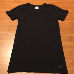 •Pink Victoria’s Secret | Black Tee•